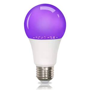 Lampada Lampadina a Bulbo LED Attacco E27 Real Luce UV 395-400nm a 9W 230V