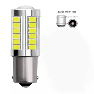 Lampada Lampadina LED P21W BA15S faro retromarcia stop indicatore freccia NO CANBUS